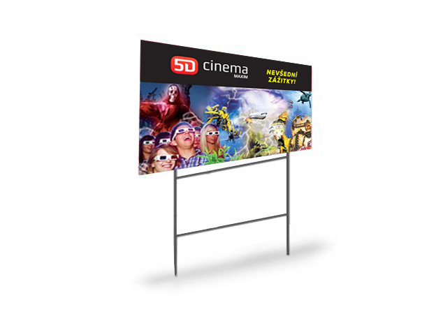 reklamní tabule 5D kino