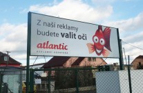 Reklamní polep billboardu Atlantic